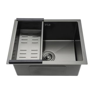 Мойка для кухни с коландером Gappo GS5040-6 чёрный