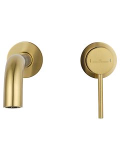 Встраиваемый смеситель для раковины Wonzon & Woghand WW-88869017-BG брашированное золото