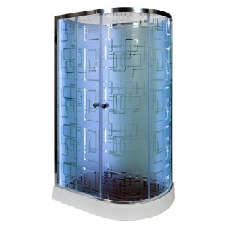Душевая кабина Deto ЕМ1511 L N LED с гм. 110х80х208 см