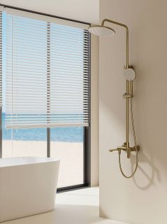 Душевая стойка Splenka S41.24.03 золотой сатин