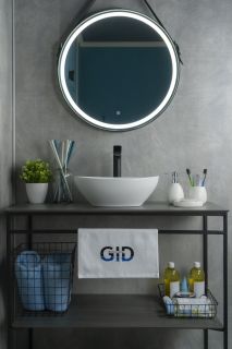 Раковина Gid N900 51164 накладная белый матовый 41x34x15