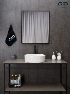 Раковина Gid N9423 51143 накладная белая 40x40x12