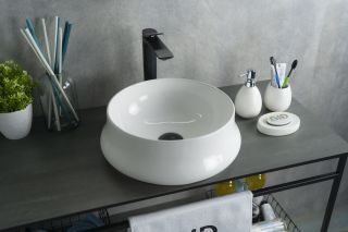 Раковина Gid N9426 51145 накладная белая 40x40x14