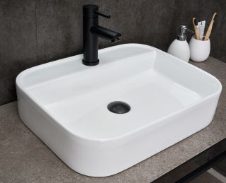 Раковина Gid N9550 51229 накладная белая 50x40x11