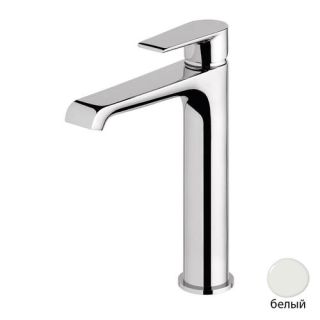 Смеситель для раковины высокий CEZARES NAUTIC-LC-BIO белый матовый