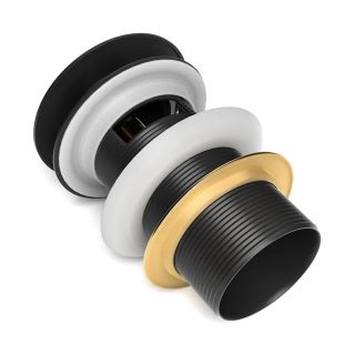 Донный клапан для раковины с переливом Maretti AC19Z12560, черный