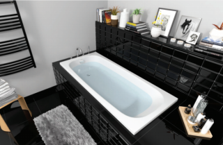 Акриловая ванна Berges Nelu 170x75см белый 050020