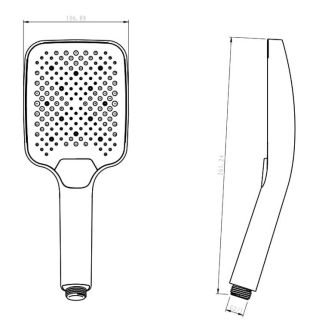Лейка для душа Raglo R450.52.09 графит