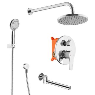 Душевой комплект Swedbe Platta 5544 хром