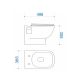 Унитаз подвесной Maretti Ritta безободковый с микролифтом, RI10PBM53-844, белый