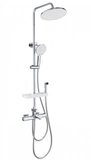 Душевая стойка Wonzon & Woghand Solid WW-C3011-A1-CR с термостатом хром