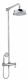 Душевая стойка со смесителем для верхнего и ручного душа, хром Cezares OLIMP-CD-01-L