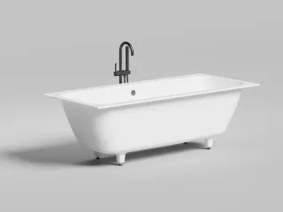 Ванна из искусственного камня Salini Orlanda Axis S-Stone 103222MRF 180x80см RAL полностью