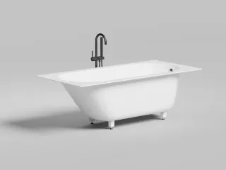 Ванна из искусственного камня Salini Ornella S-Sense 102314G 170x80см белый глянцевый