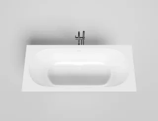 Ванна из искусственного камня Salini Ornella Axis Kit S-Stone 103521MRH 180x80см RAL снаружи