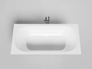 Ванна из искусственного камня Salini Ornella Axis Kit S-Stone 103522MRH 190x90см RAL снаружи