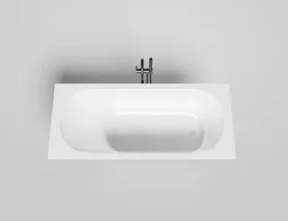 Ванна из искусственного камня Salini Ornella Kit S-Sense 102411GRH 170x75см RAL снаружи