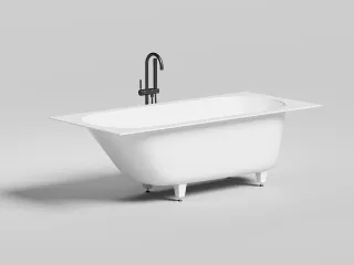 Ванна из искусственного камня Salini Ornella Kit S-Sense 102412M 180x80см белый матовый
