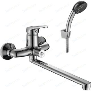 Смеситель для ванны Decoroom с ручным душем хром DR37043