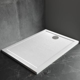 Душевой поддон Veconi Pietra W, 1200x900x30, искусственный камень, белый