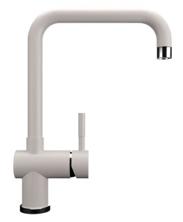 Смеситель для кухни Ulgran Classic U-023-331 с высоким поворотным изливом белый