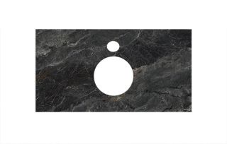 Kerama Marazzi Спец.декораивное изделие для накладных раковин 80 см Риальто темный серый лаппаированный