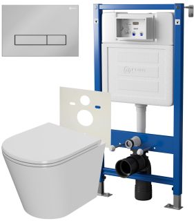 Сет Point PN48070C: инсталляция Point Элемент PN45120 клавиша Point Меркурий хром PN44831C унитаз Point Виктория PN41061