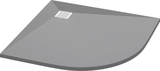 Поддон литьевой GOOD DOOR Essentia R ГРАФИТ 90x90