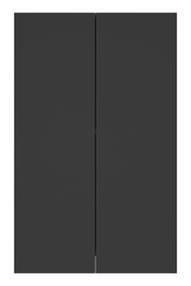 Подвесной шкаф Misty Поло 50см универсальный антрацит/дуб Галифакс белый