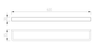 Полотенцедержатель ABBER Westen AA1755G 60см золото матовое