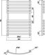 Ravak Полотенцесушитель Водяной Elegance 500 x 800_W