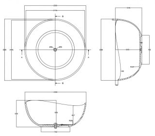 Прозрачная ванна ABBER Kristall AT9705Koralle из полиэфирной смолы 150см розовый