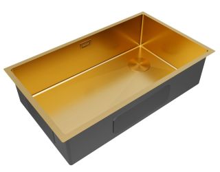 Мойка кухонная Paulmark Next-Skew PM887444-BG брашированное золото