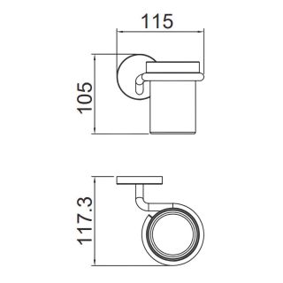 Стакан Gappo G30706-3 золотой сатин