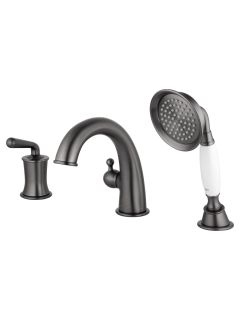 Смеситель на борт ванны Wonzon & Woghand Steam WW-88659008-BGM тёмный графит