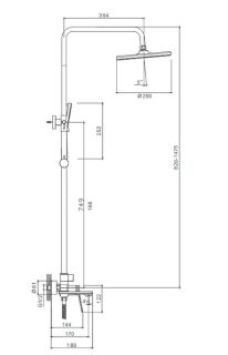 Душевая стойка Splenka S04.24 хром