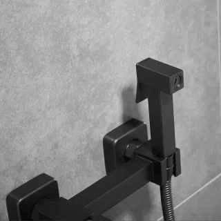 Гигиенический душ со смесителем Shevanik S137H чёрный