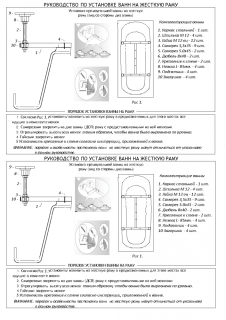 Рама для ванны Cersanit UNIVERSAL 170
