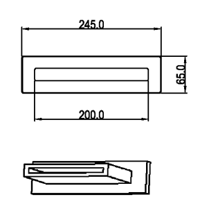 Излив для ванны Boheme Zodiac 625/2-SGM оружейная сталь