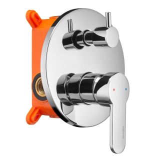 Встраиваемый смеситель Swedbe Platta 5518 подключение на два выхода хром