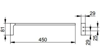 Полотенцедержатель Keuco Edition 11120210000 нержавеющая сталь