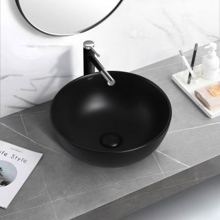 Раковина ABBER Bequem 36см чёрный матовый AC2105MB