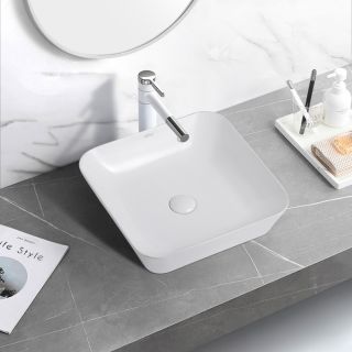 Раковина ABBER Rechteck 43см белый AC2205