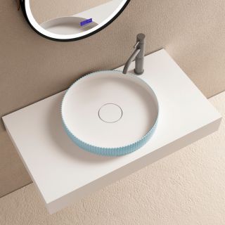 Раковина ABBER Stein AS2604Blau 40см голубой