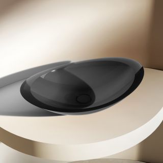 Раковина ABBER Kristall AT2808Onyx 60см чёрный