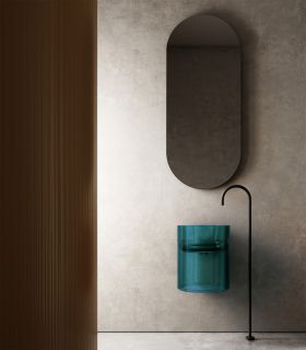 Подвесная раковина ABBER Kristall AT2704Aquamarin 42см бирюзовый