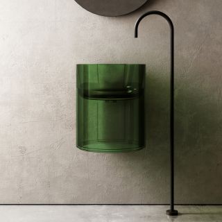 Подвесная раковина ABBER Kristall AT2704Emerald 42см зелёный