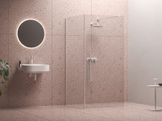 Душевая перегородка Ravak W SET 120 GWD01000E006 профиль белый стекло Transparent