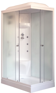 Душевая кабина Royal Bath HP левая стекло белое/матовое 120x80см RB8120HP7-WC-L