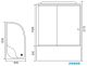Душевая кабина Royal Bath BK левая стекло прозрачное 120x80см RB8120BK2-T-L